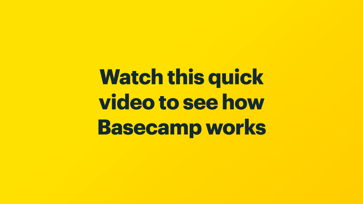 How Basecamp Works
